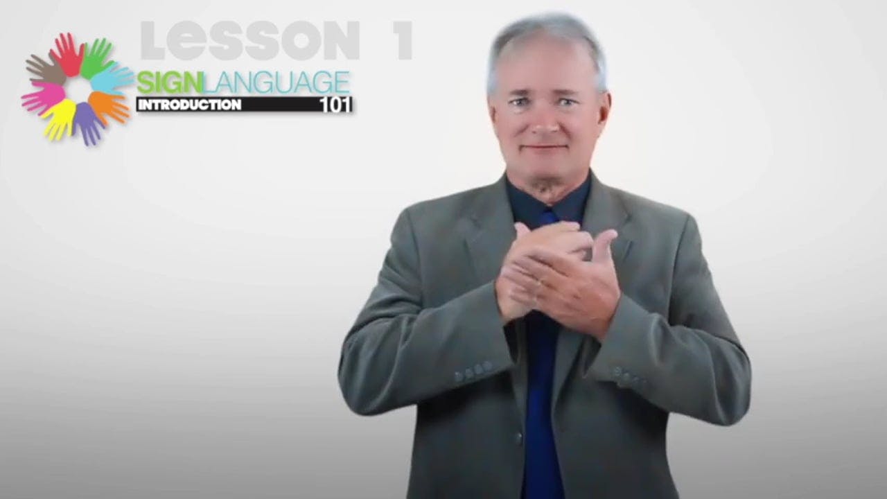 Learn about Dr. Bridges & our courses with our free sign language video lesson taught by a Deaf ASL expert.
