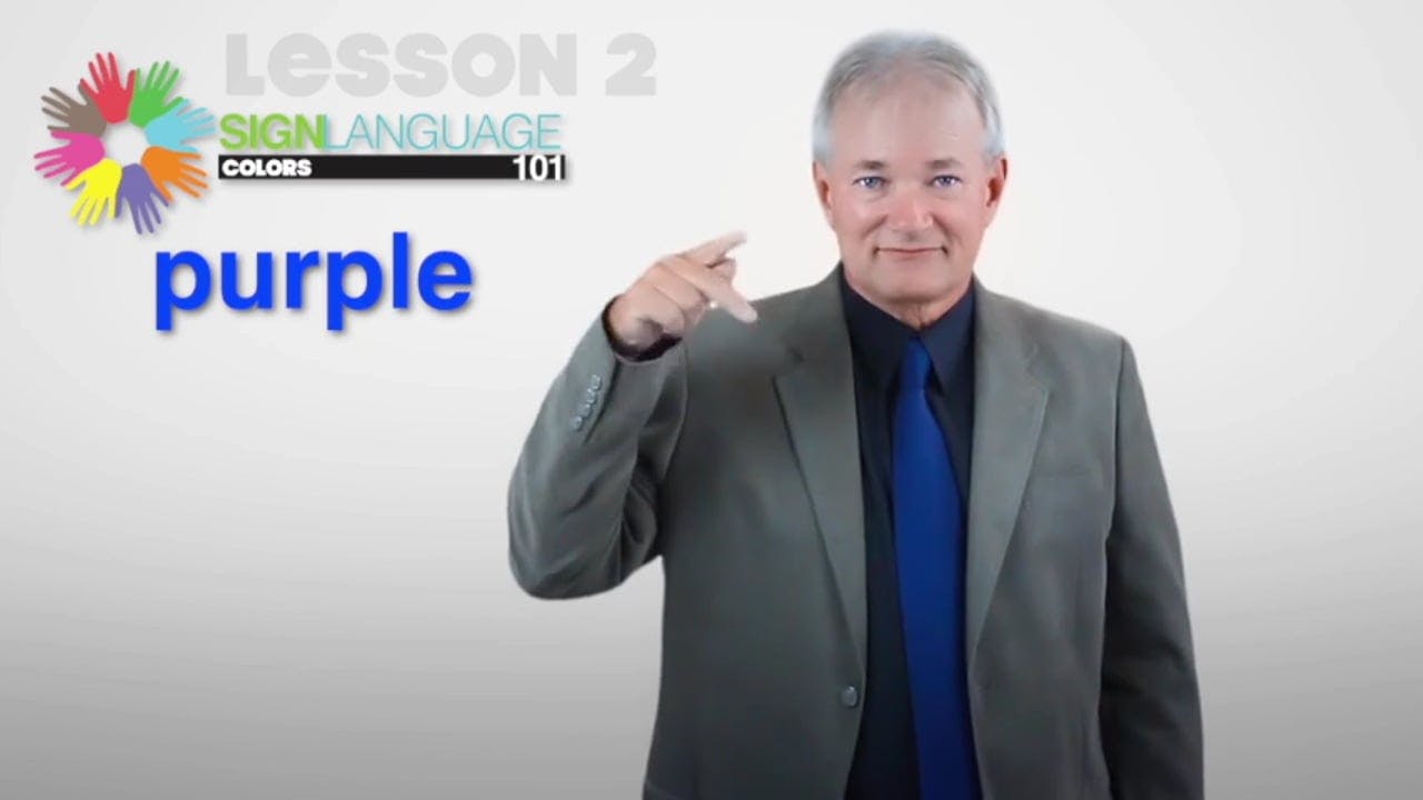 Learn about colors in ASL with our free sign language video lesson taught by a Deaf ASL expert.