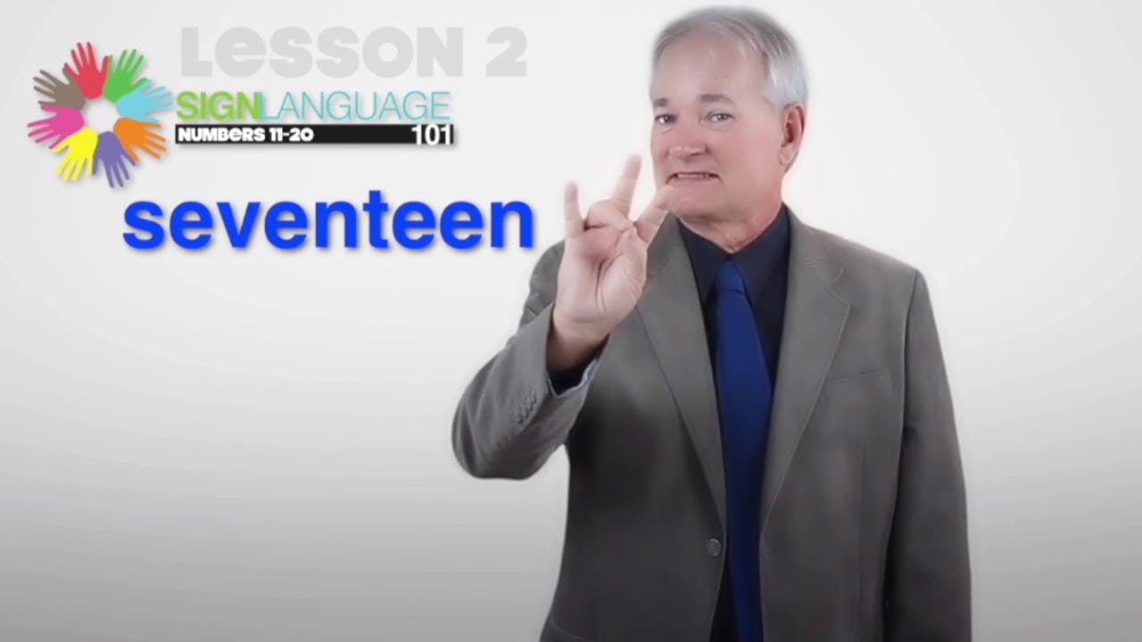 Learn about numbers 11 to 20 in ASL with our free sign language video lesson taught by a Deaf ASL expert.