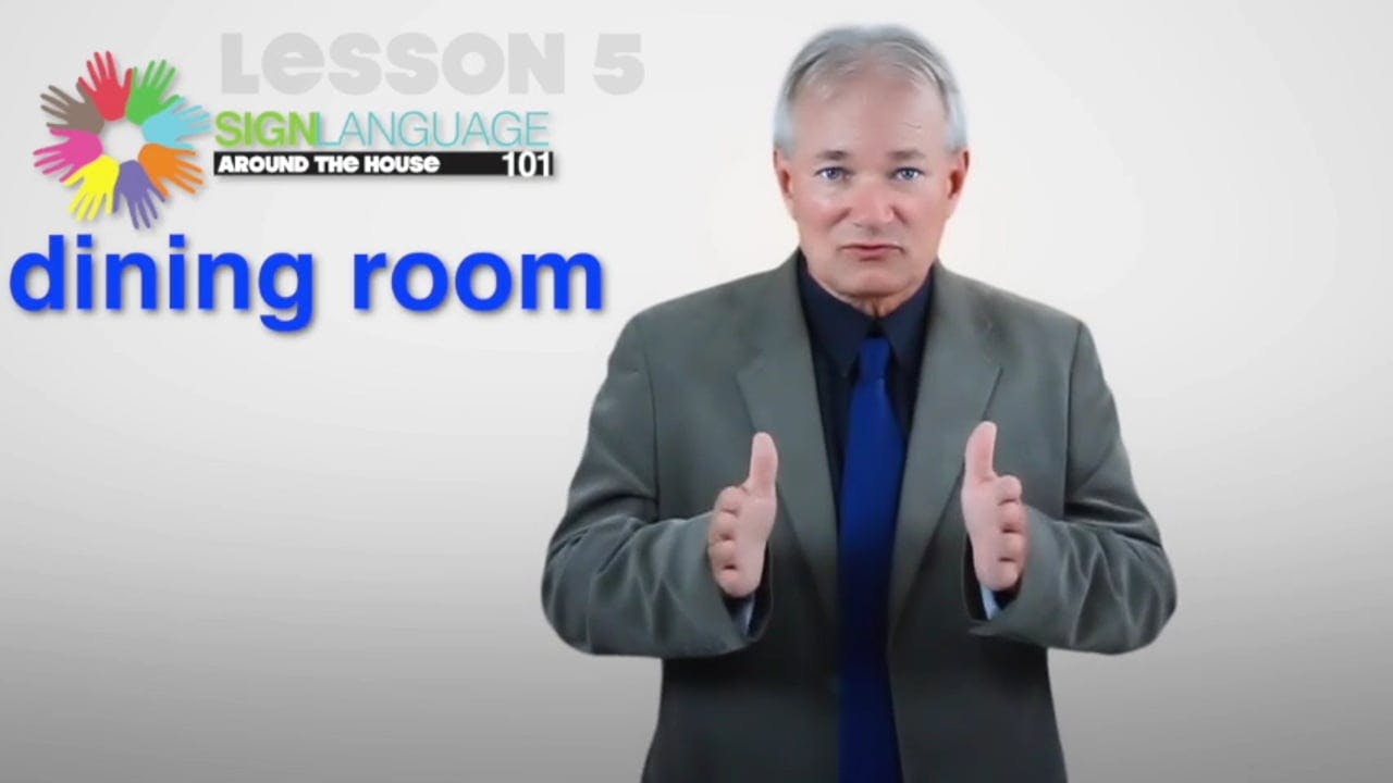 Learn about words around the house in ASL with our free sign language video lesson taught by a Deaf ASL expert.