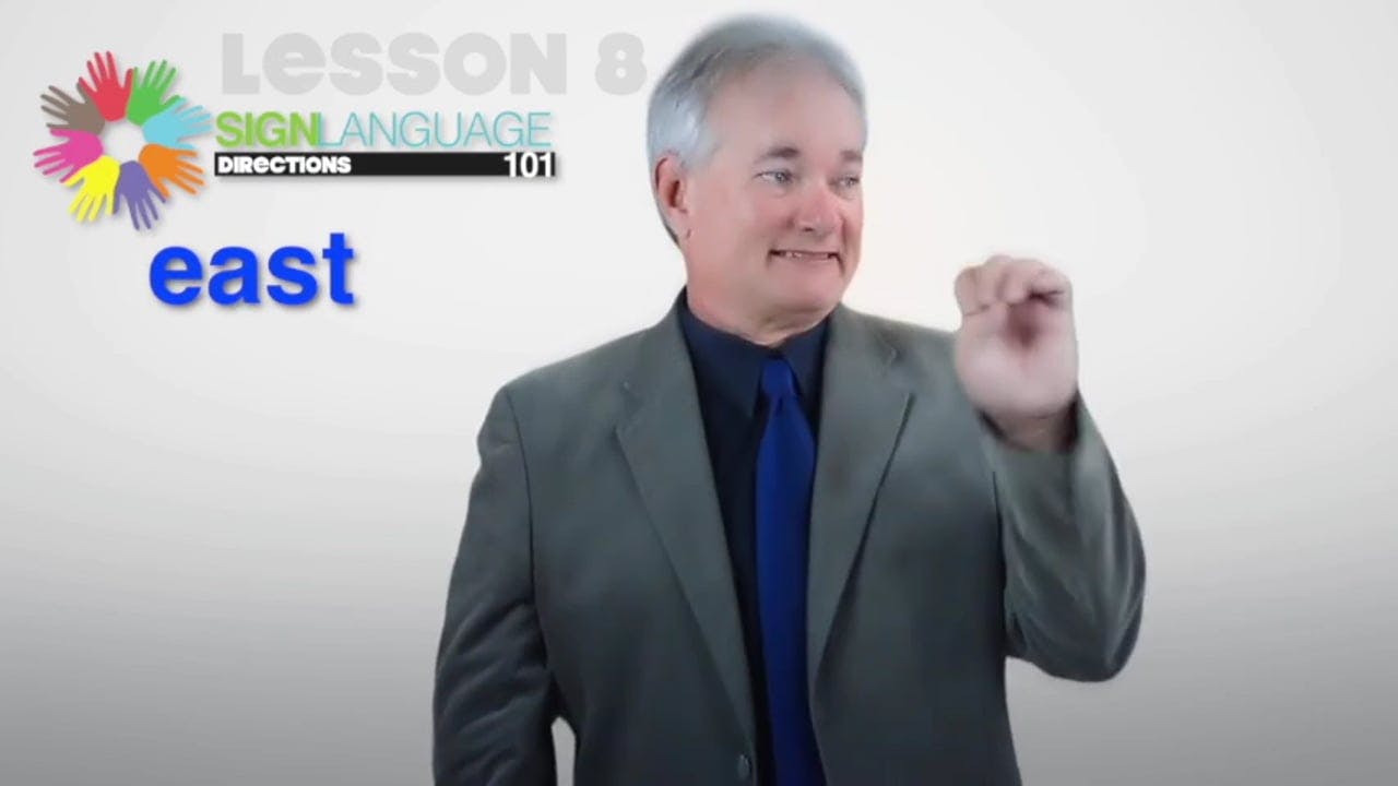 Learn about directions with our free sign language video lesson taught by a Deaf ASL expert.