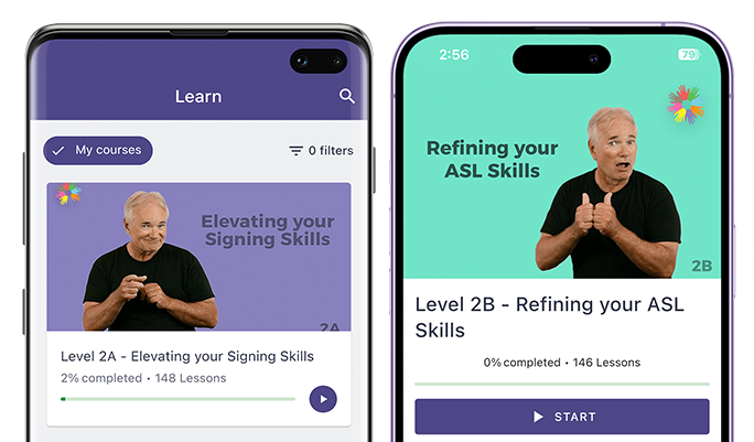 Sign Language 101 ASL courses on mobile app